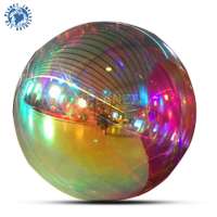 Event Wedding Decoration Portable Colourful PVC Reflective Inflatable Mirror Ball For Sale