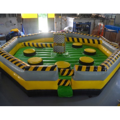 2020 Hot sale interactive meltdown sport game, inflatable sweeper game for kids and