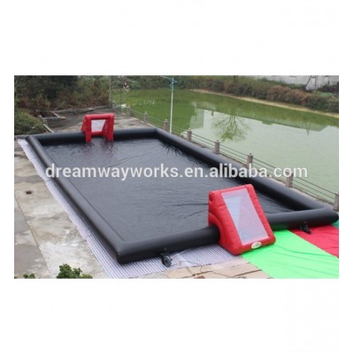 Portable inflatable soccer pitch/court, inflatable soap football field for sale