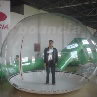 0.5mm Durable PVC Clear Inflatable Show Ball / Snow Globe For Sale