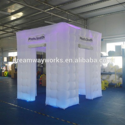 Durable oxford cloth inflatable led tent, wedding inflatable photo booth tent for sale